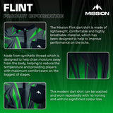Mission Darts Flint Dart Shirt – Kragenlos – Leicht – Schwarz & Grün