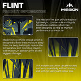 Mission Darts Flint Dart Shirt – Kragenlos – Leicht – Schwarz & Gelb – Jugendliche