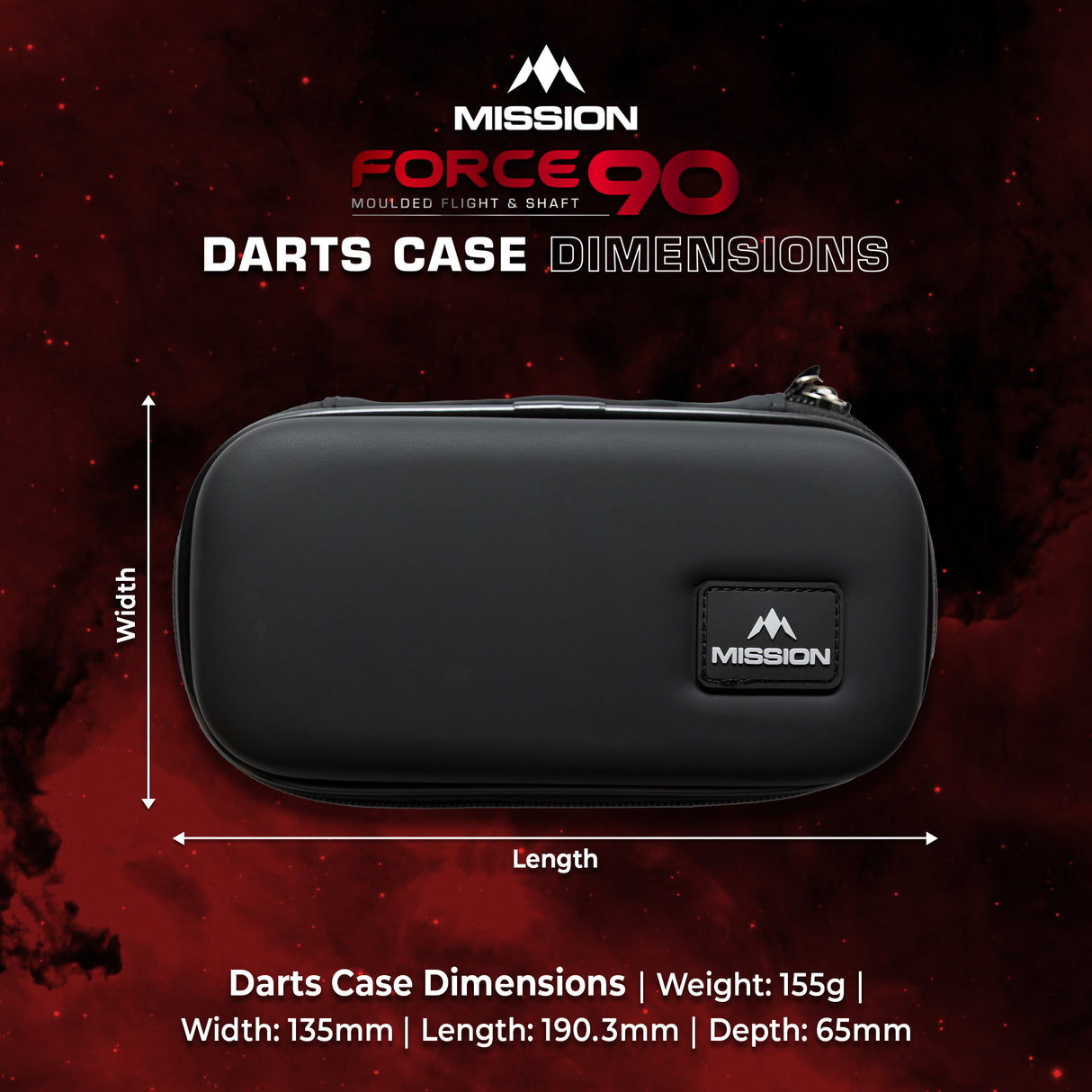 Mission Force 90 Dart Case - EVA Formgepresstes Wallet - Slim