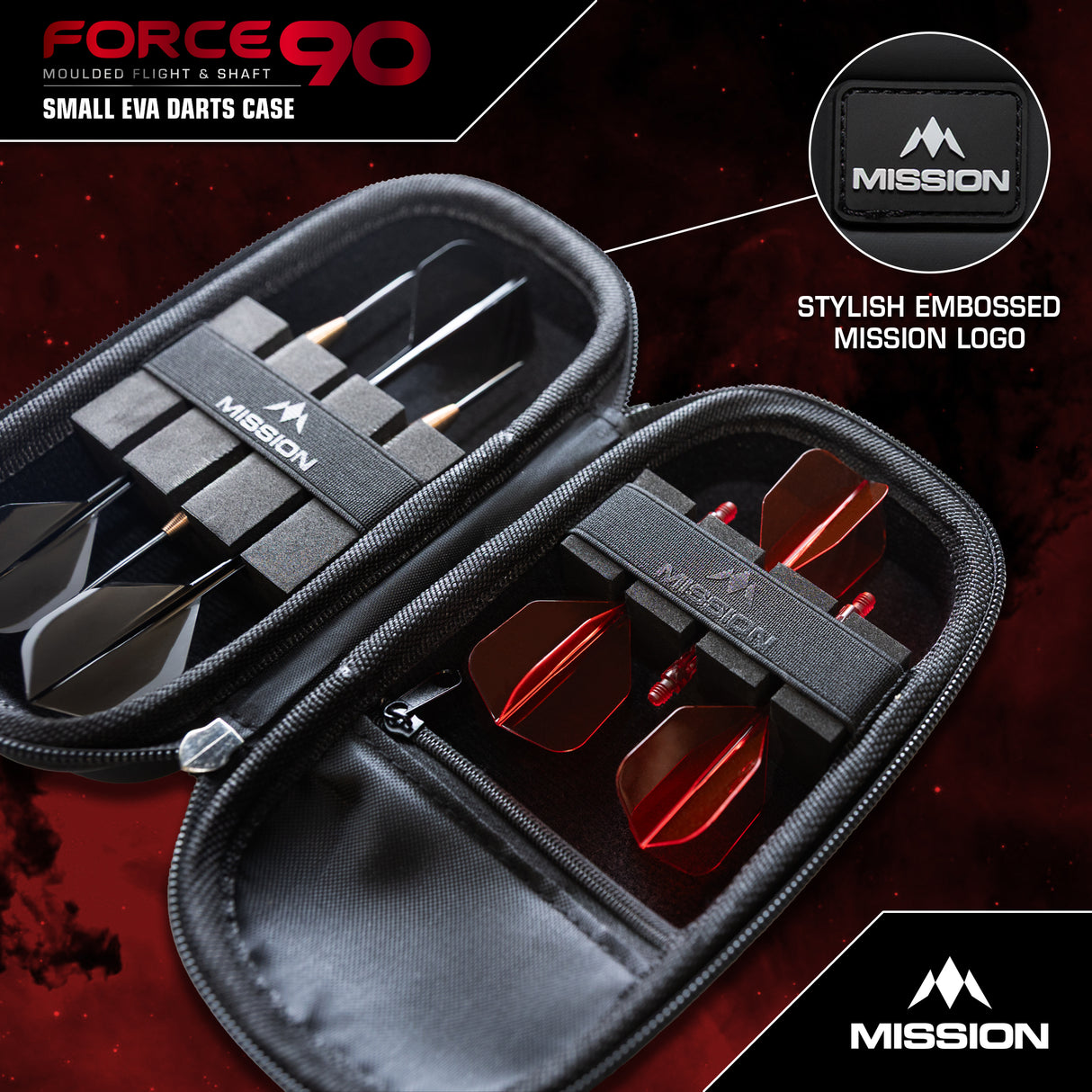 Mission Force 90 Dart Case - EVA Formgepresstes Wallet - Slim