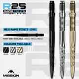 Mission R2.5 Rapid Dartspitzen - Stahlspitze - DSX