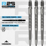 Mission R2.5 Rapid Dartspitzen - Stahlspitze - GV2