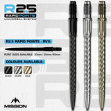 Mission R2.5 Rapid Dartspitzen - Stahlspitze - RVX