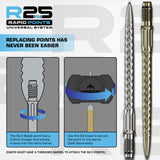 Mission R2.5 Rapid Dartspitzen - Stahlspitze - RVX