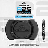 Mission R2.5 Rapid Dartspitzen - Punktwechselwerkzeug