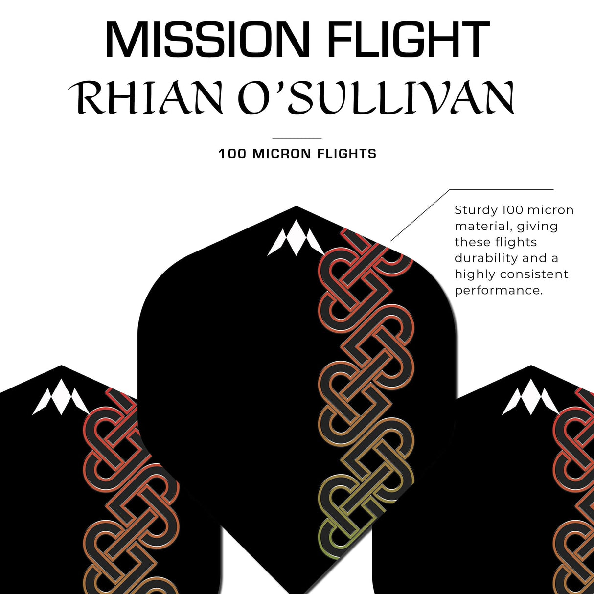 *Mission Solo Dart Flights - 100 Micron - No2 - Std - Rhian O Sullivan