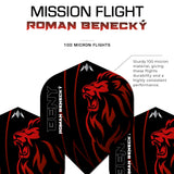*Mission Solo Dart Flights - 100 Micron - No2 - Std - Roman Benecky