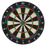 Mission Samurai 4 Dartboard - Professional - Knife Wire - Black Spider