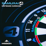 Mission Samurai 4 Dartboard Surround – Weiß