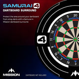 Mission Samurai 4 Dartboard Surround – Weiß