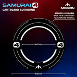Mission Samurai 4 Dartboard Surround – Weiß