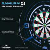 Mission Samurai 4 Dartboard Surround – Weiß