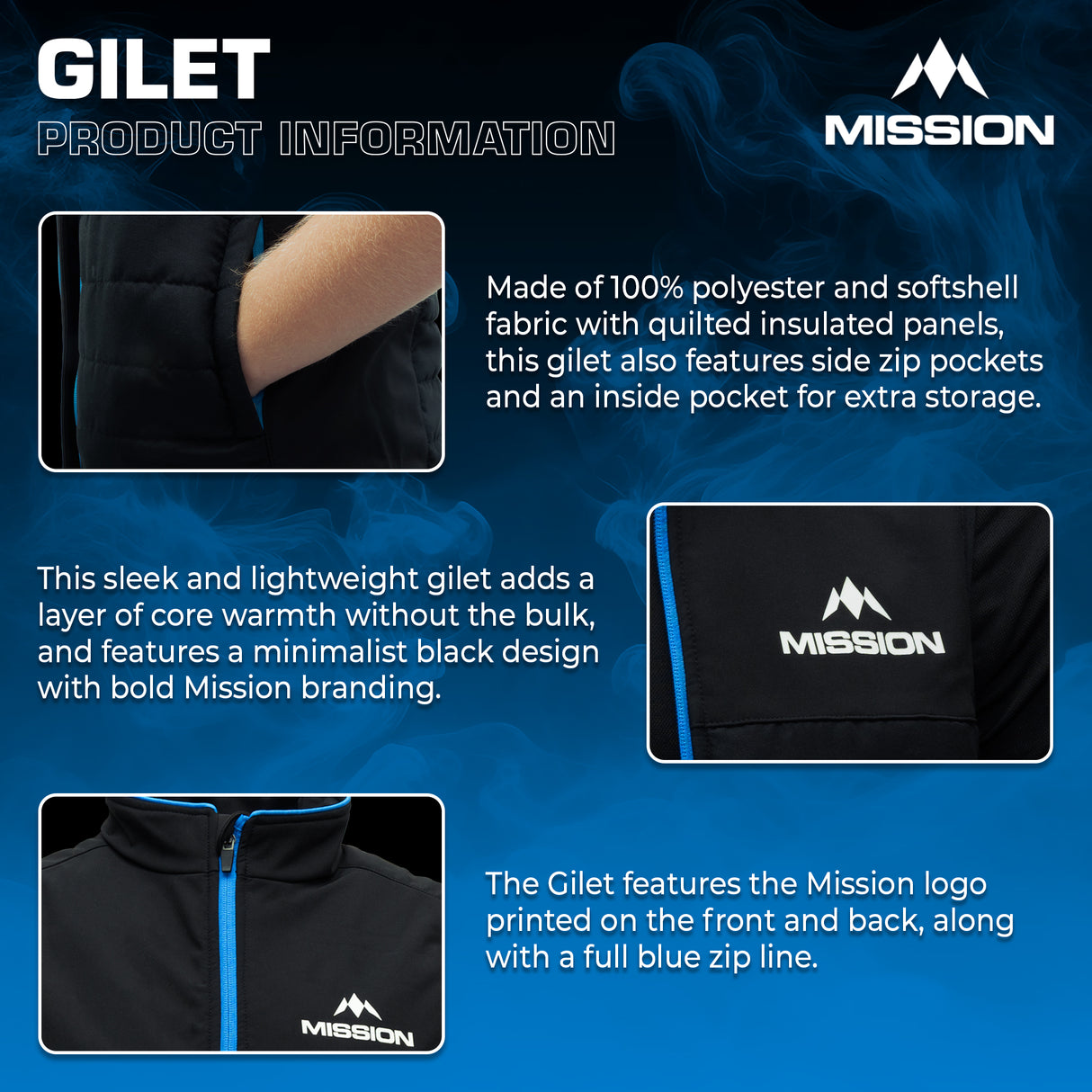 Mission Teamwear - Weste - Schwarz - Erwachsene