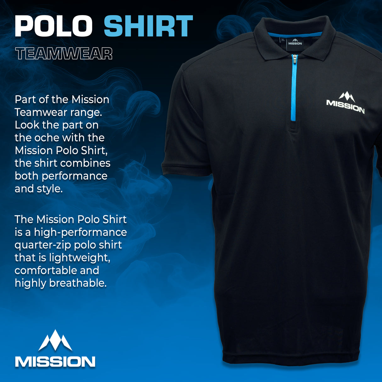 Mission Teamwear - Poloshirt - Schwarz - Jungen