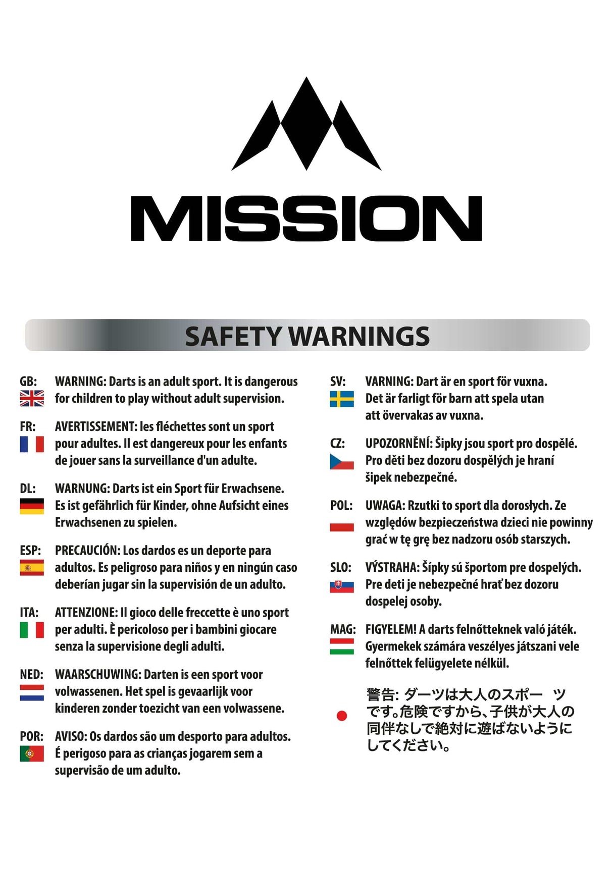 Mission Madars Razma Darts – Weiche Spitze – 95 % Wolfram – 21 g