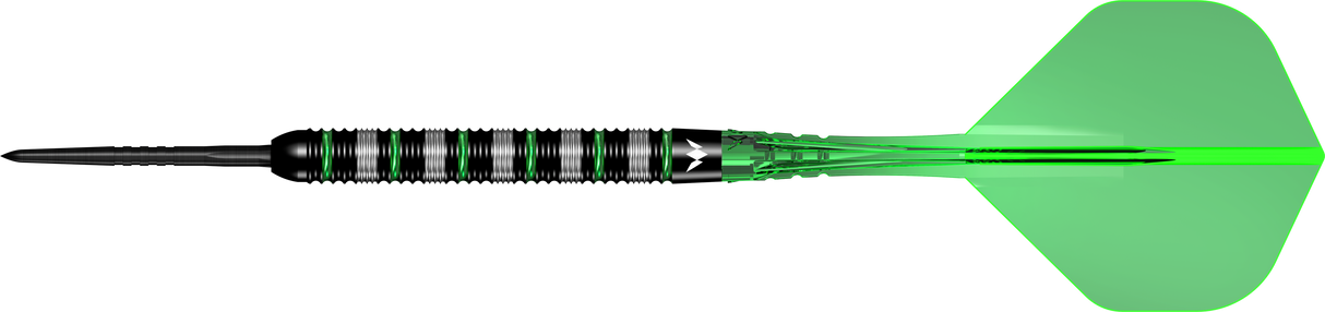 Mission Moldavite Darts - Stahlspitze - 95% Tungsten - Schwarz & Grün