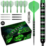 Mission Moldavite Darts - Stahlspitze - 95% Tungsten - Schwarz & Grün