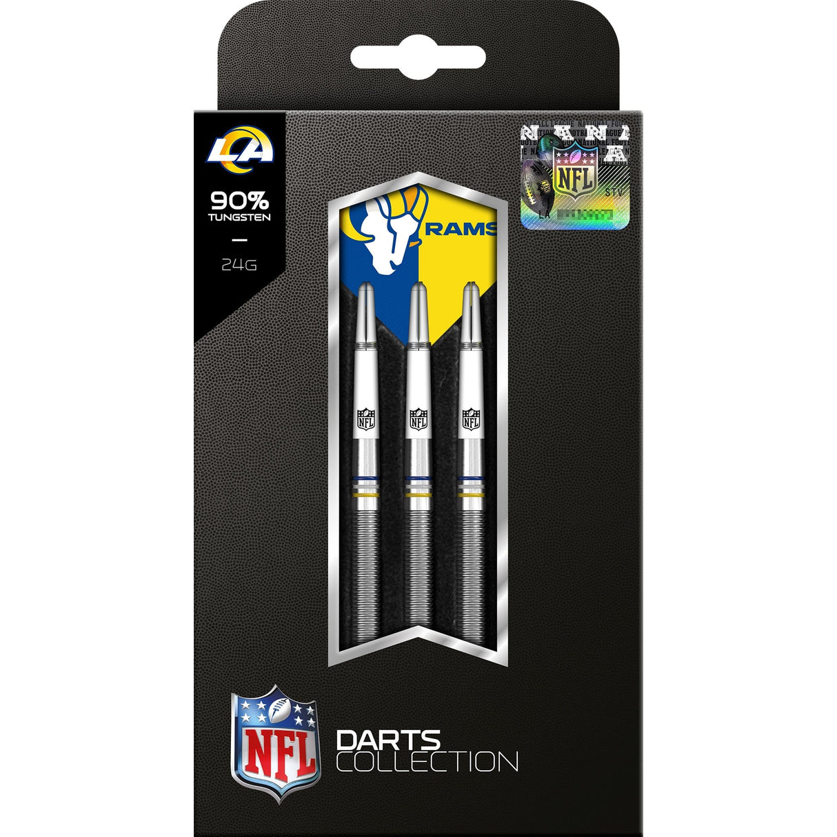 NFL – Steel Tip Tungsten Darts – Offizielles Lizenzprodukt – Los Angeles Rams – 24 g