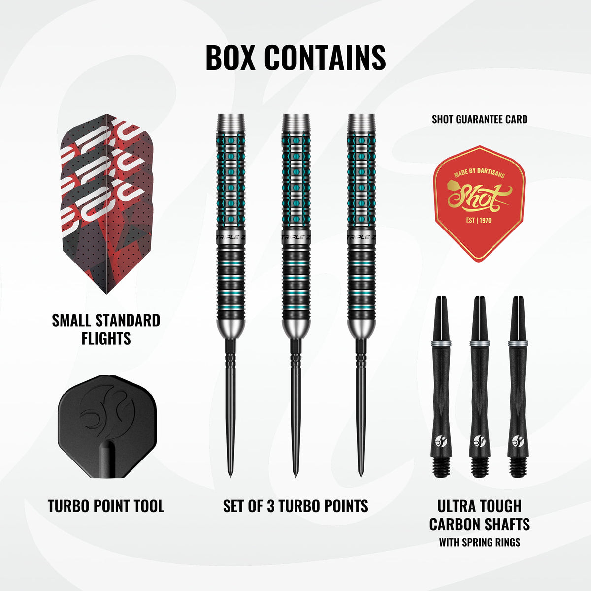 Shot Pro Series TP Darts - Stahlspitze - 90% Tungsten - Niels Zonneveld