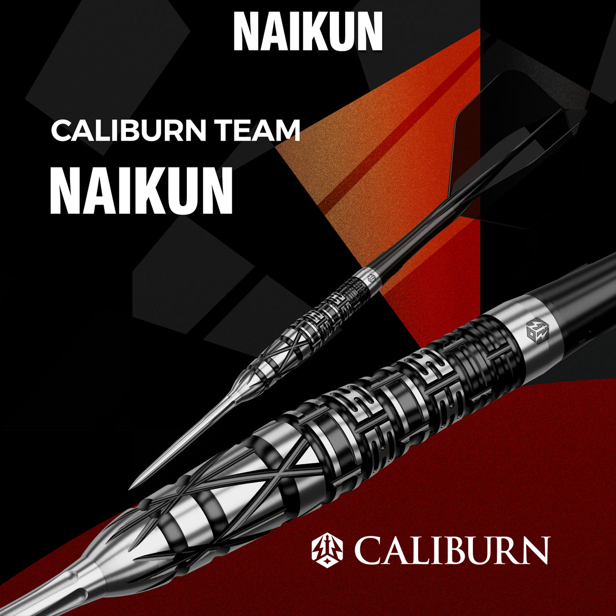 Caliburn Players Darts - Stahlspitze - 90% Tungsten - Obsidian: Naikun