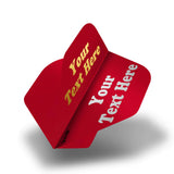 Personalisierte Flights - Hot Foil - 5 Sets - Poly Plain - Std - Rot