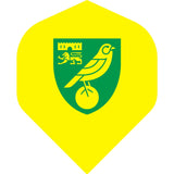 Norwich City FC - Official Licensed - The Canaries - Dart Flights - No2 - Std - F1 - Yellow