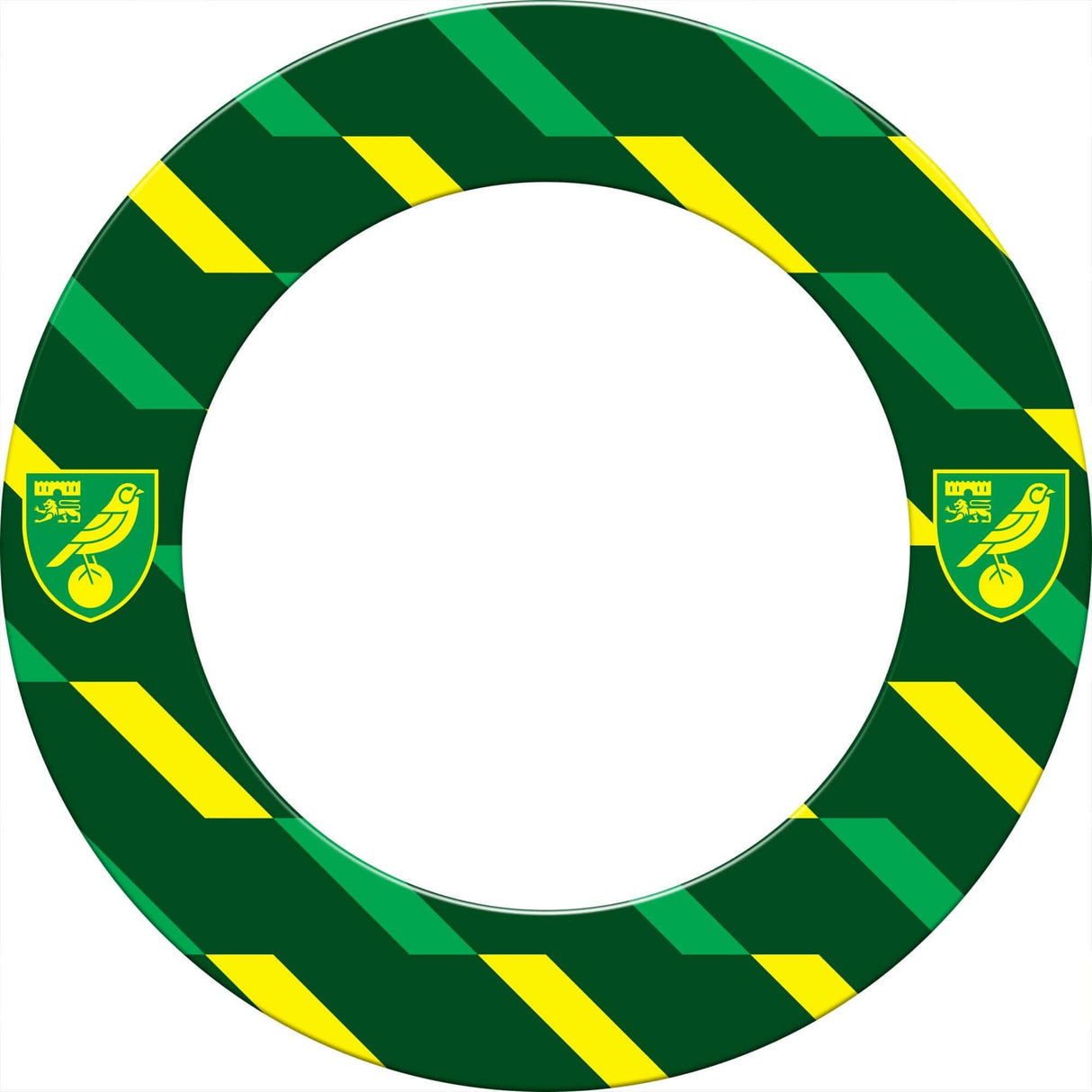 Norwich City FC - Official Licensed - The Canaries - Dartboard Surround - S1 - Stripes - Crest