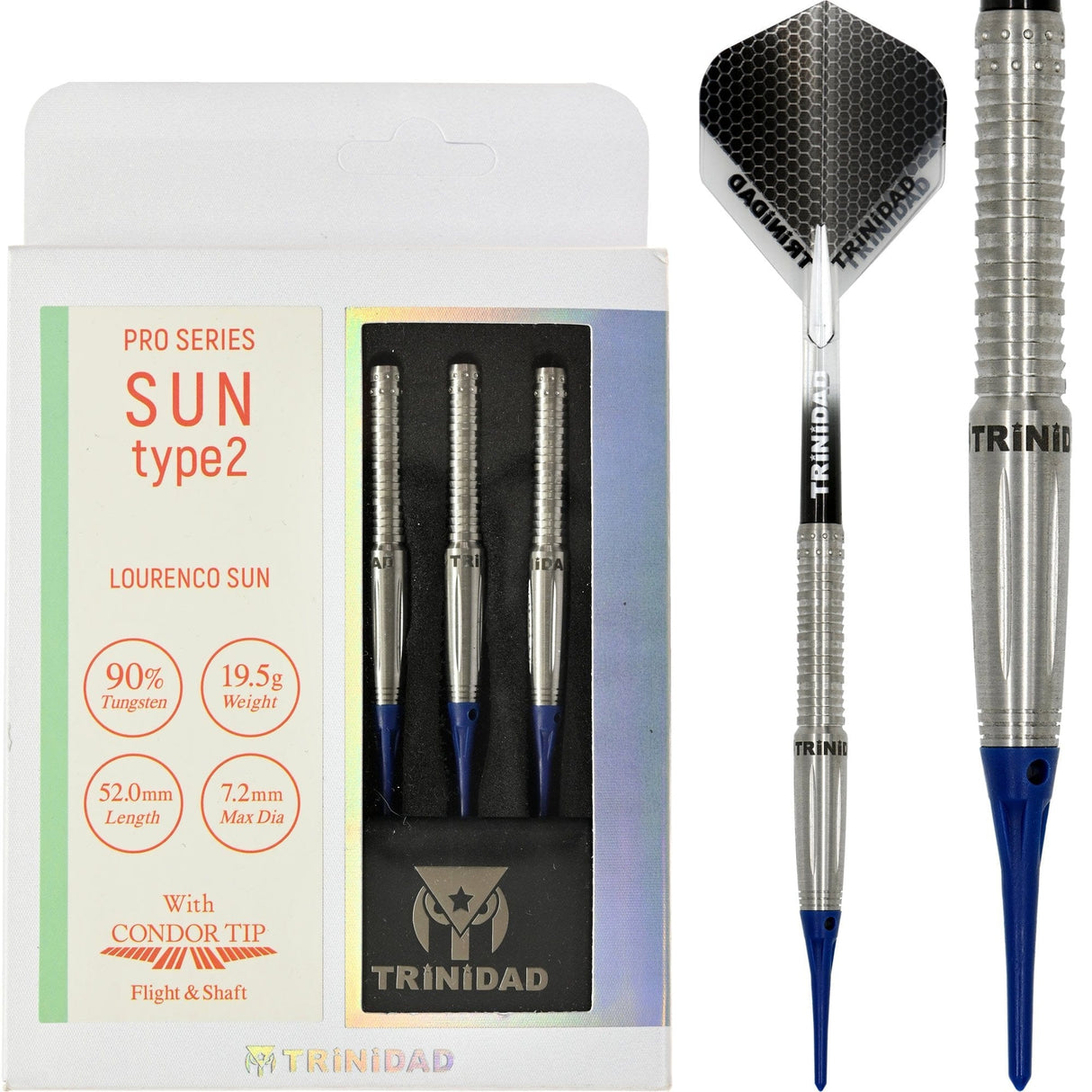 *Trinidad Pro - Soft Tip Darts - Lourenco Sun - Sun Type2 - 21g-D9575 21g