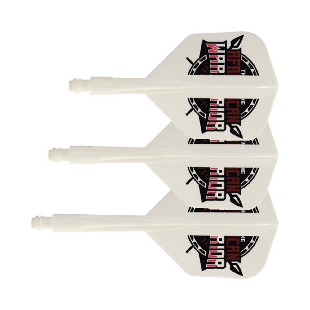 *Condor AXE Dart Flights - Devon Petersen - Small - African Warrior - Inspiration 2 - White