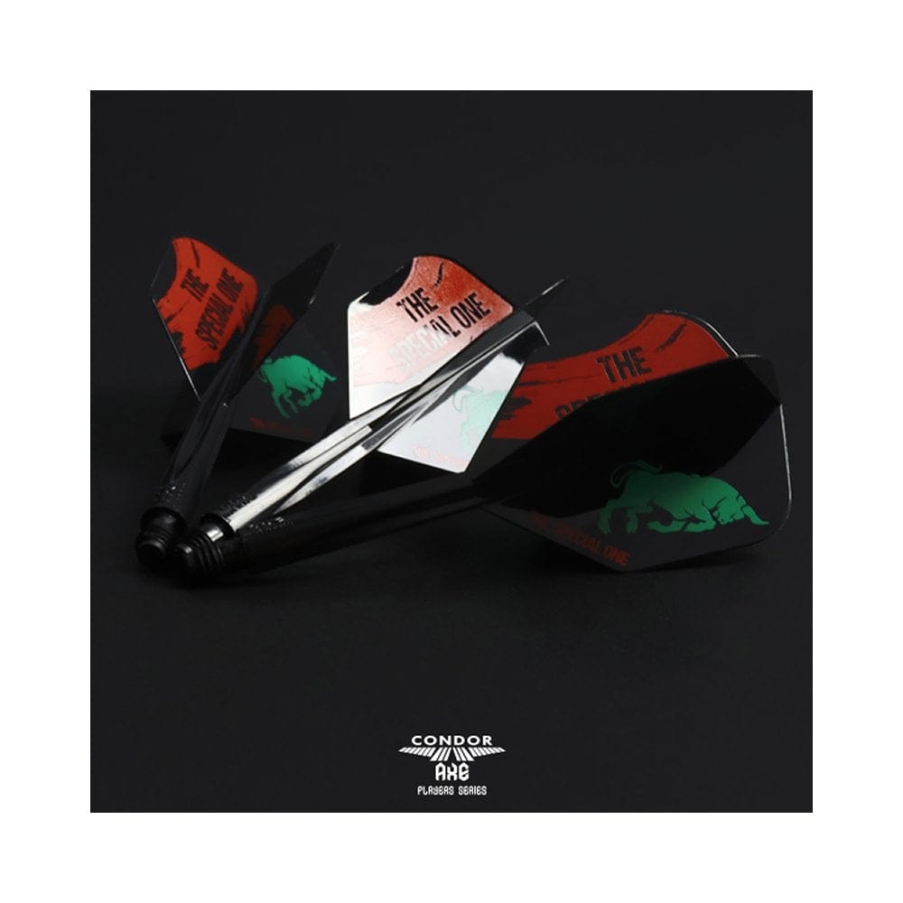 Condor AXE Dart Flights - Jose De Sousa - Small - The Special One 2 - Black