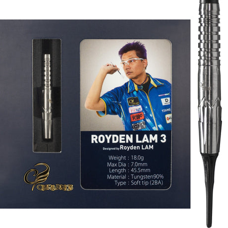 *Cosmo Pro Series Darts - Soft Tip - Royden Lam 3 20g