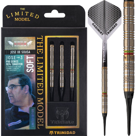 *Trinidad Pro - Soft Tip Darts - Jose De Sousa - Jose Type3 - 18g - Limited Edition 18g