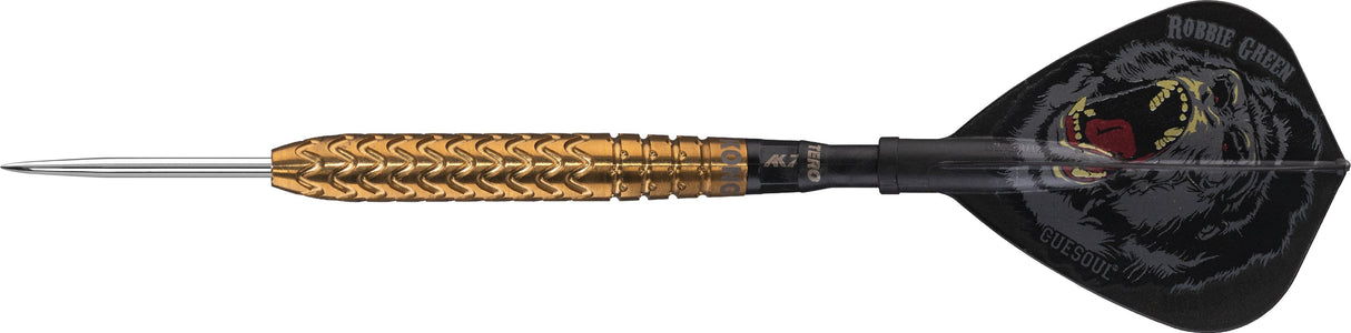 *Cuesoul - Steel Tip Tungsten Darts - Robbie Green - Kong - Gold