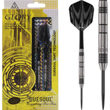*Cuesoul - Steel Tip Tungsten Darts - Glory - Black Grooves - Micro Grip 22g