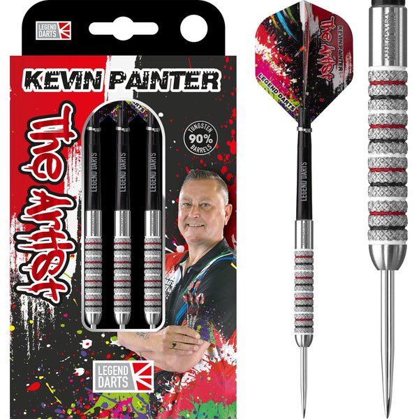Legend Darts – Stahlspitze – 90 % Wolfram – gerändelt – The Artist – K