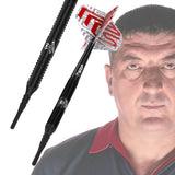 *BULL'S Mensur Suljovic Darts - Soft Tip - Black Edition 18g