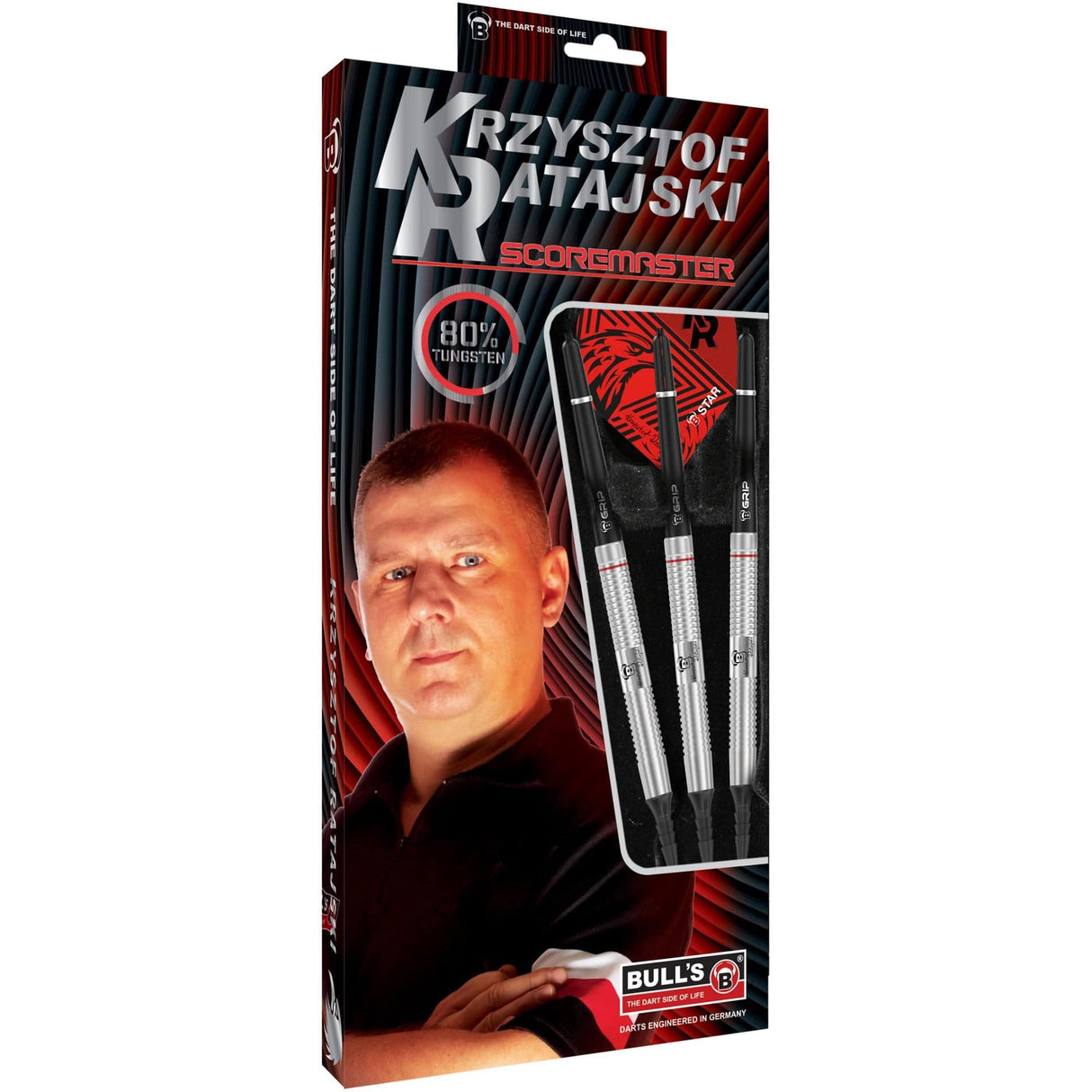 BULL'S Krzysztof Ratajski Darts - Soft Tip - The Polish Eagle - Scoremaster 18g