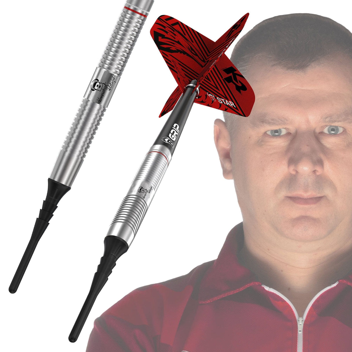 BULL'S Krzysztof Ratajski Darts - Soft Tip - The Polish Eagle - Scoremaster 18g