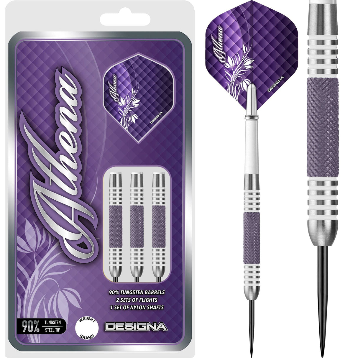 *Designa Athena V2 Darts - Steel Tip - M1 23g