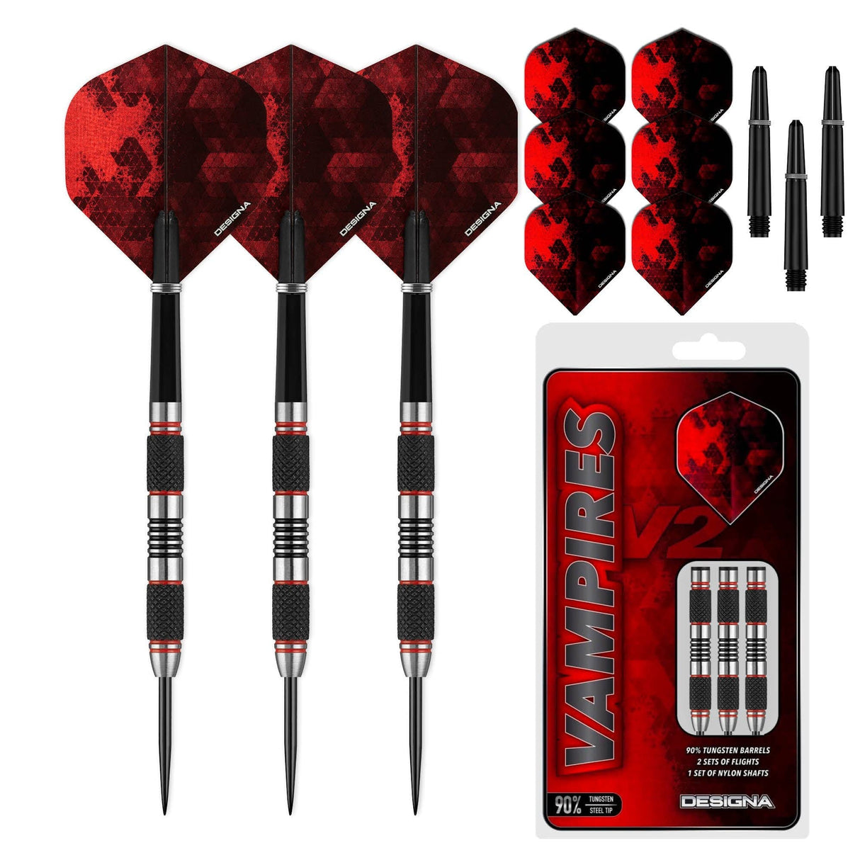 Designa Vampires V2 Darts – Stahlspitze – M1
