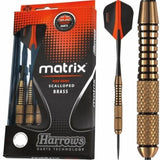 Harrows Matrix Darts - Steel Tip Brass - Scalloped Grip 18g