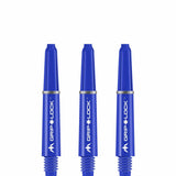 Mission GripLock Shafts - Dart Stems - Blue Short