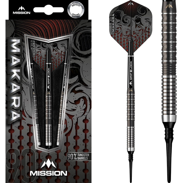 *Mission Makara Darts - Soft Tip - M1 - Graphite PVD Black 19g