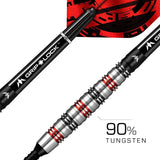 *Mission Paradox Darts - Soft Tip - Curved - M2 - Electro Black & Red