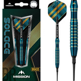 *Mission Solace Darts - Soft Tip Brass - M1 - Dark Green 20g