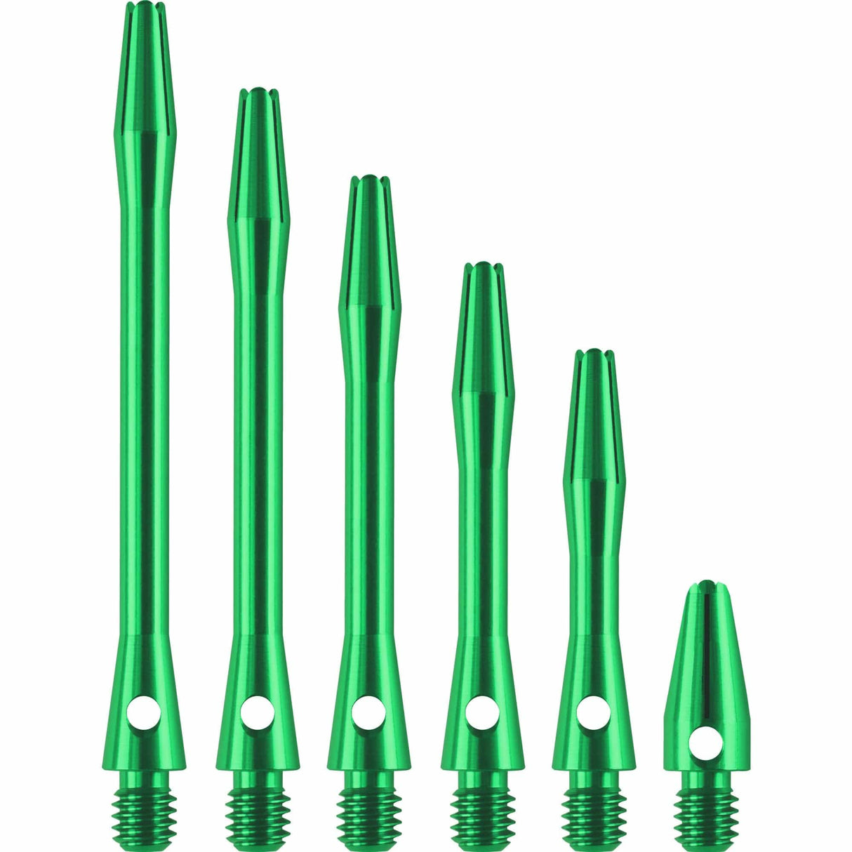 Designa Aluminium Shafts – Metal Dart Stiele – Grün