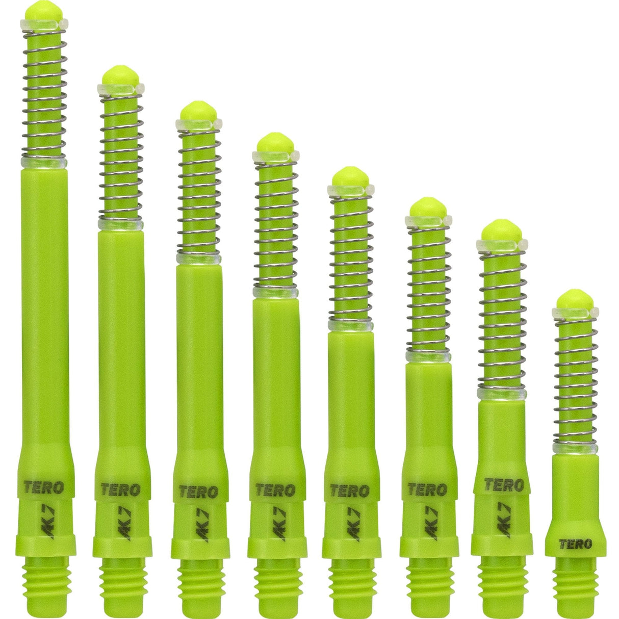 Cuesoul - Dart Shafts - Tero Flight System - AK7 - Standard - Set of 4 - Green