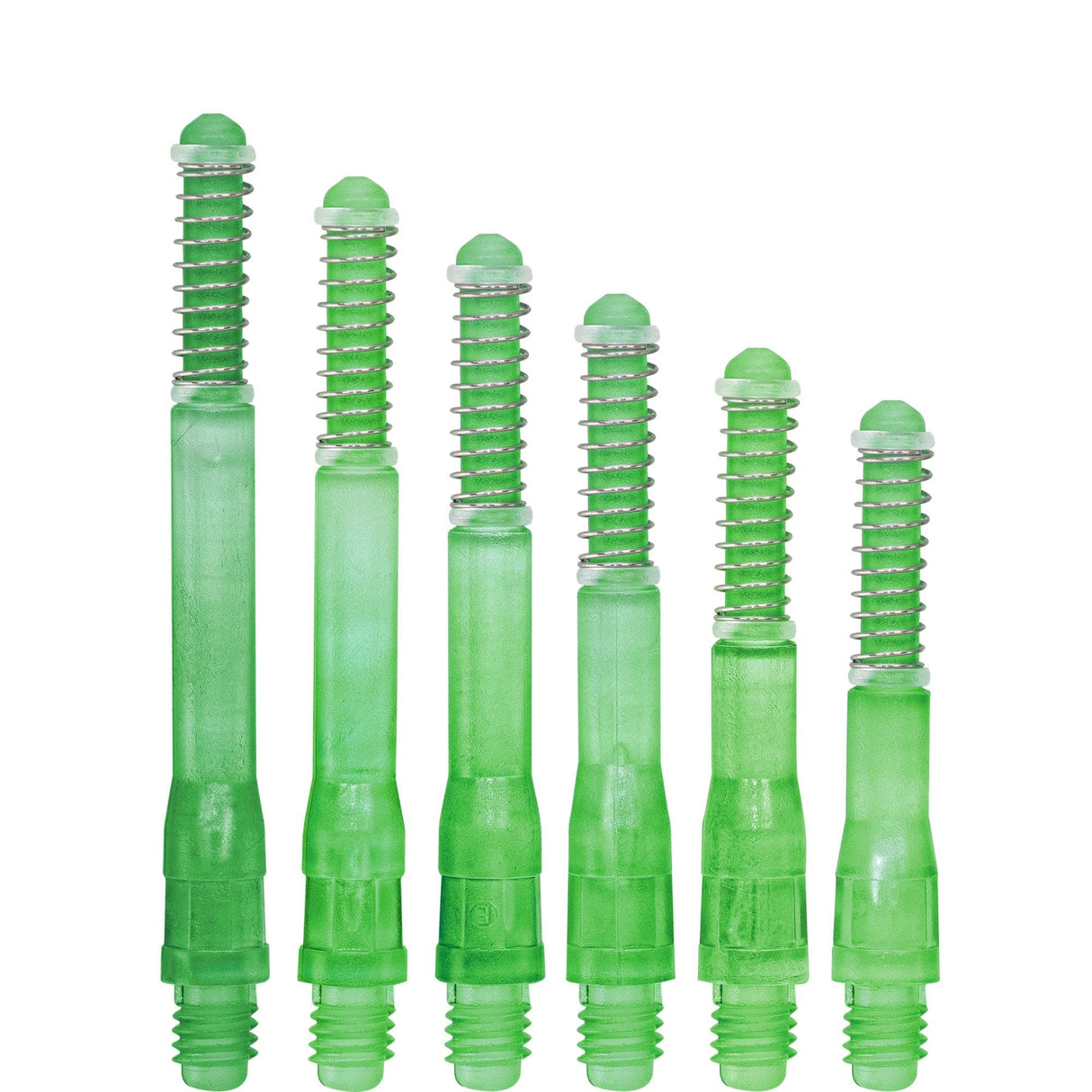 *Cuesoul - Dart Shafts - Tero Flight System - AK7 - Gradient - Standard - Set of 4 - Lime Green