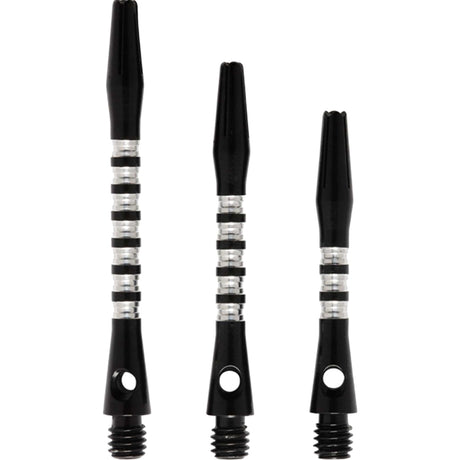 *Shot Pyramid Dart Shafts - Aluminium Anodised - Black