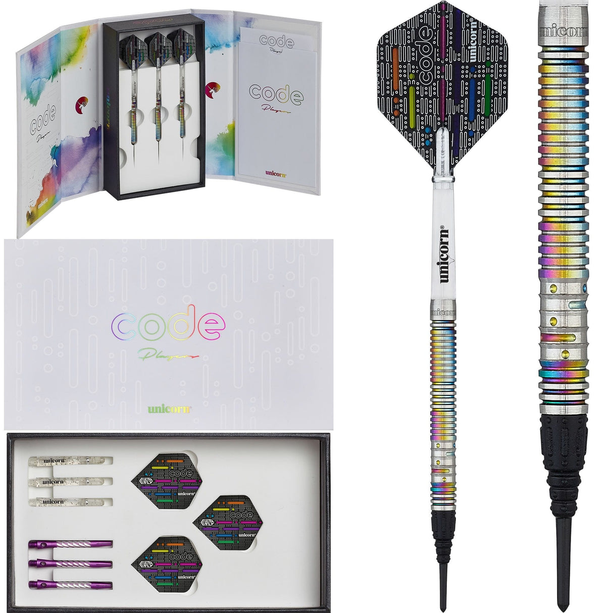 *Unicorn Code Darts - Soft Tip - Michael Smith 18g